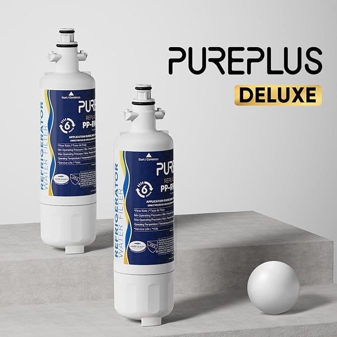 PUREPLUS 469690 NSF 401 & 473 & 53 & 42 Certified Replacement for LG LT700P Kenmore Elite 9690, ADQ36006102, ADQ36006101, LFXS30766S, LFX28968ST, LT120F Refrigerator Water Filter, 1Pack