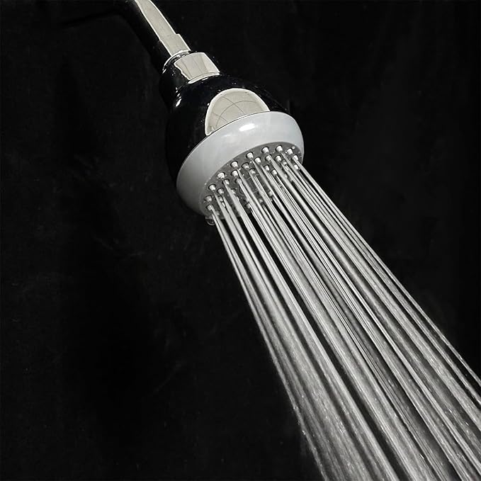 3" High Pressure Shower Head, Powerful Pressure Boosting Rain Showerhead, with Adjustable Swivel Brass Ball Joint for Relaxing and Comfortable Shower Experience (2Pack, Chrome)