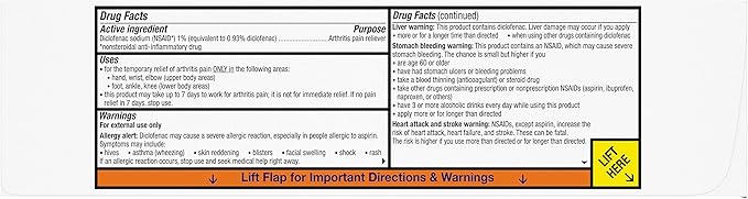 Voltaren Arthritis Pain Gel for Powerful Topical Arthritis Pain Relief with Diclofenac - NEW Easy Open Cap - 100 g Tube And 20 g Travel Size Tube