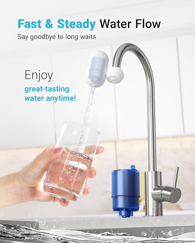 2 Pack Faucet Filter Replacement for All PUR®Plus, PUR® Water Filter Replacement, Pur® Filter Replacement RF-9999®, NSF 42 Certified, 600-Gallon Long Lifespan, AQUA CREST