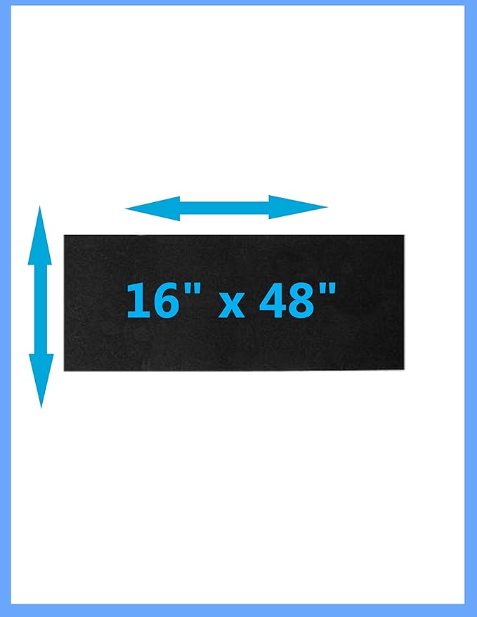 CFS – Pack of 6, Premium Cut-to-Fit Activated Carbon Pre-Filter Pad for Air Purifiers – Fresh & Filtered Air for Indoor and Home – Charcoal Air Filter Sheet – 16" x 48" – Black