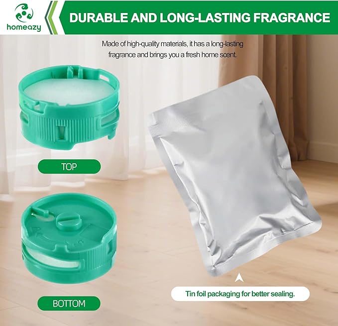 6 Pack Odor Neutralizer Cartridge Replacement for Shark ZU102 LA702 UZ565H AZ3002 AZ4002 AZ3000 HZ3000 HZ3002 IZ862H IZ562H Upright Vacuum and HP152 HP301 HP302 Air Purifier, Part# 1541FC3000, Cologne