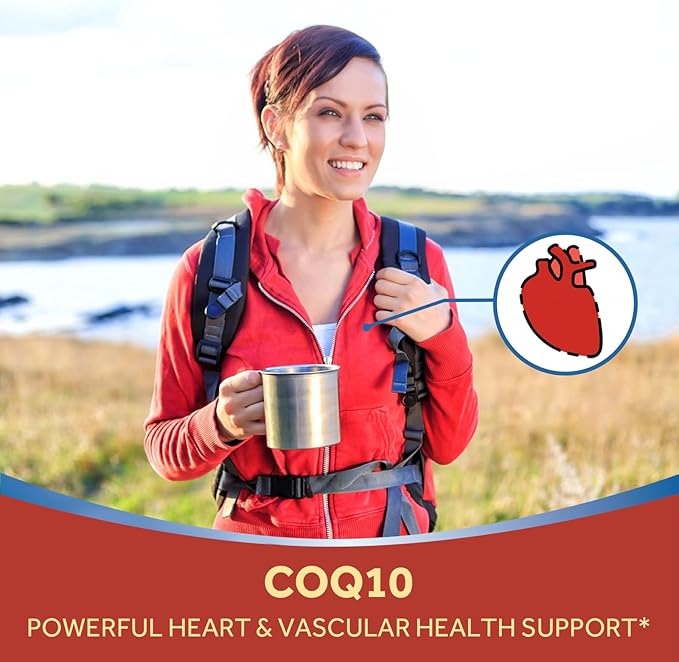 Doctor's Recipes CoQ10 200mg Per Serving, High Absorption Coenzyme Q10 Supplement with Olive Oil, Heart & Vascular Health, Energy Production & Antioxidant Support, 2 Month Supply, 120 Softgels
