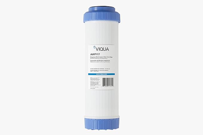 VIQUA AWP117 Dual Sediment Carbon Filter 5-Micron Water Filter for 10 VT DWS Systems, Polypropylene Whole House 10 x 2.5 Inches