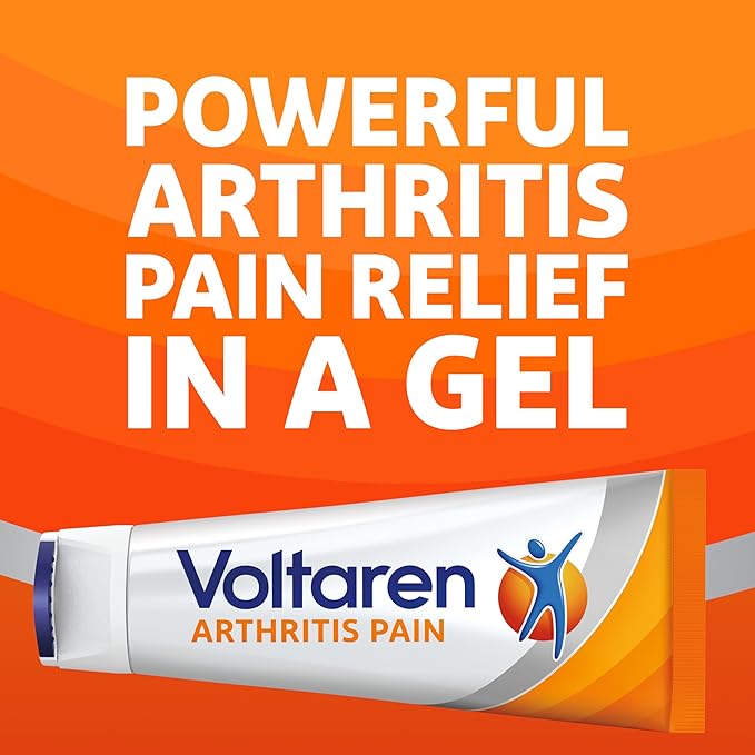 Voltaren Arthritis Pain Gel for Powerful Topical Arthritis Pain Relief with Diclofenac - NEW Easy Open Cap - 100 g Tube And 20 g Travel Size Tube