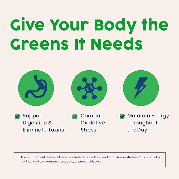 NativePath Native Greens Superfood Powder – Organic Greens, Spirulina, Beet Root Powder, Digestive Enzymes, Probiotics, Nightshade-Free, Naturally Sweetened, 30 Servings
