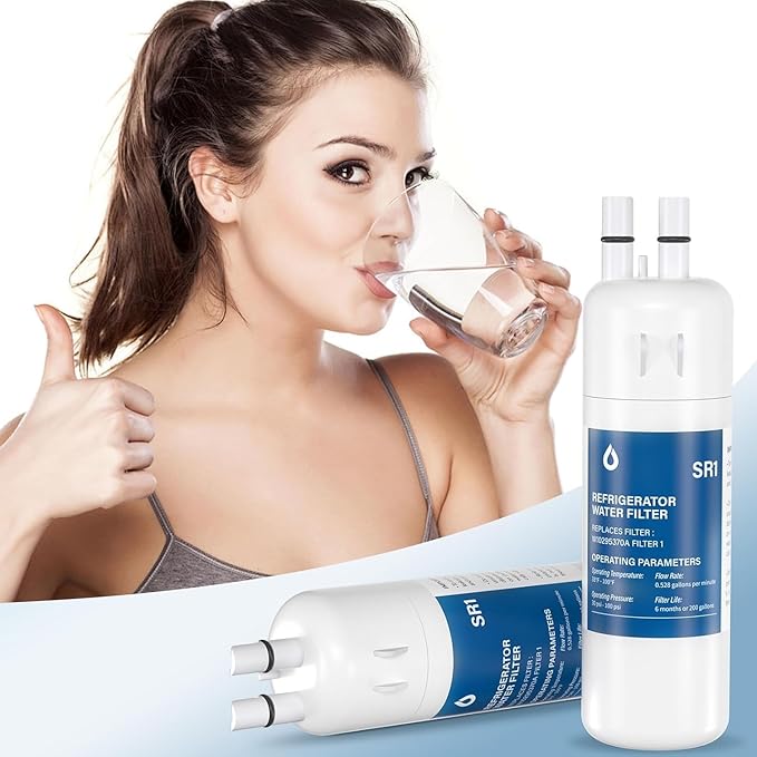 Water Filter Replacement, Compatible with W10295370A, EDR1RXD1, Filter 1, W10295370, P4RFWB, P8RFWB2L, 46-9930, 46-9081 (1 Pack)