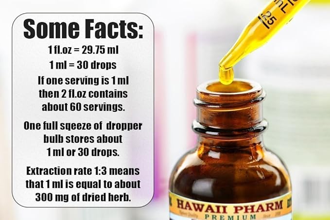 Hawaii Pharm Gotu Kola (Centella Asiatica) Liquid Extract Tincture 4 Oz (120ml)
