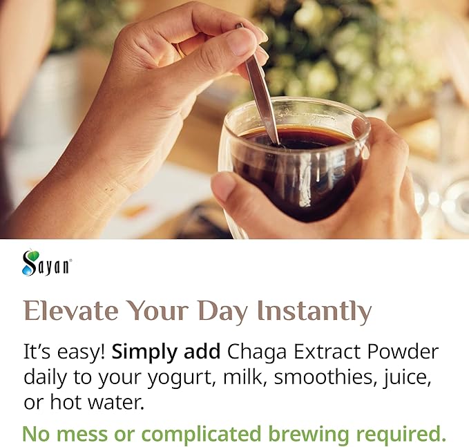 Sayan Chaga Mushroom Extract Powder (2.2 Lb) – Freeze Dried Siberian Wild Harvested - Organic Antioxidant Tea for Immune and Digestion Support - Focus, Energy, Clarity, Wellness - No Additives