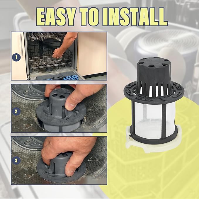 WD49X24057 Dishwasher Ultra Fine Filter Kit For GE Replacement parts WD49X24057 WD12X21976 4582690 PS12342852 WD12X10416 WD12X20107 WD12X20549 WD12X21676 WD12X22560 WD12X23736 Fine Filter Kit