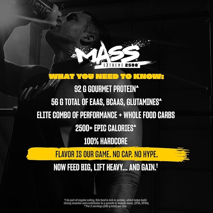 Mutant Mass Extreme Gainer – Whey Protein Powder – Build Muscle Size and Strength – High Density Clean Calories (Triple Chocolate, 12 lbs)