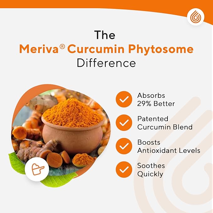 NERVE RENEW Curcumin Nerve Defense with Meriva Curcumin Phytosome for Complete Nerve Nourishment and Comfort - Optimized with Black Pepper Extract - 3 Pack