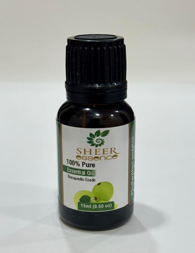 Amla Oil -(Phyllanthus Emblica- Indian Gooseberry Oil)- Carrier Oil 100% Pure Natural Undiluted Uncut Therapeutic Grade Oil 0.33 FL.OZ