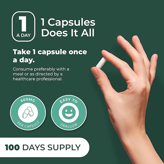 PurePremium Saw Palmetto 500 mg for Men/Women – Maximum Strength Saw Palmetto Extract | Powder Capsules Supplement - Support Normal Urinary Tract, Prostate Health/Hair - 3 Months Supply - 100 Tablets