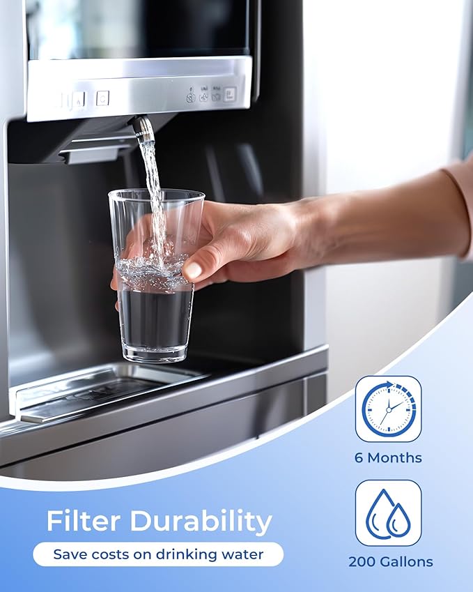 Ecoviva W10295370A Water Filter Replacement, Compatible with Everydrop® EDR1RXD1, EDR1RXD1B, W10295370, Filter 1, WHR1RXD1, KAD1RXD1, P4RFKB2, P8RFWB2L,Kenmore® 46-9930, 46-9081, Pack of 3