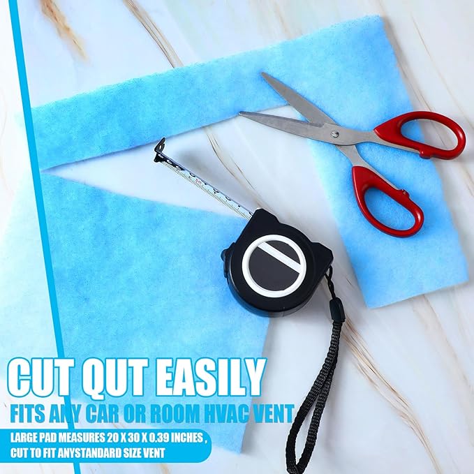 Frienda 12 x 120 Inch MERV 6 Reusable Air Vent Filter Cut to Size Electrostatic Floor Vent Filter Washable Replacement Compatible with Most Air Conditioning Furnace HVAC