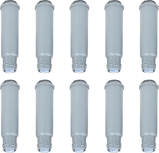 Nispira F088 Water Filter Cartridge Replacement For KRUPS Claris Coffee Maker Precise Tamp Espresso Machines Automatic Machines XP5220, XP5240, XP5280, XP5620, EA82, EA9000. 10 Packs