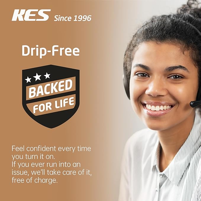 KES Drinking RO Water Faucet Lead-Free, Reverse Osmosis Faucet for Kitchen Sink, 18/8 Stainless Steel Water Filter Faucet, Fits Most RO Water Filtration System, Brushed Finish, Z506LF-BS