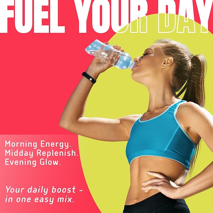 Electrolyte Powder Packets, Protein Powder with 10g Protein & Collagen | Hydration Packets - Zero Sugar, NO Fillers, NO Carbs | Cherry Passionfruit | 45 Calories | Keto & Paleo | Pack of 15