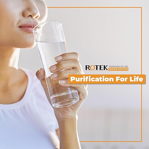 Rotek Water Systems Reverse Osmosis Water Filtration System, Under Sink 6-Stage ALK pH+ Remineralization RO Water Filter System, No Pump, Contains Leak Stop Valve, 100 GPD, Alkaline RO System