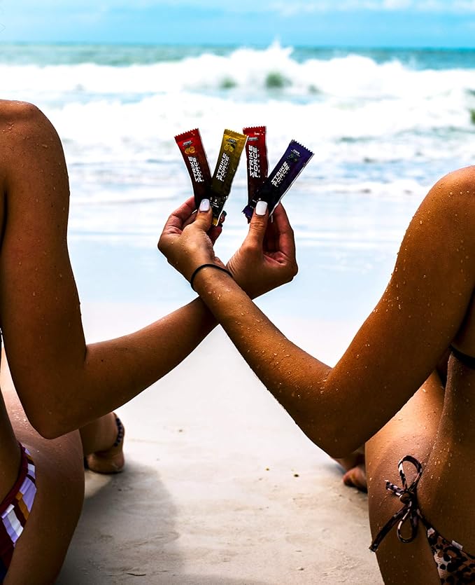 Strike Force Energy Drink Mix - Grape Flavor - Natural Tasting Caffeine Drink - Turn Any Drink into a Healthy Energy Drink - Zero Calories, Keto Friendly, Sugar Free, Pre Workout (10 Liquid Packs)