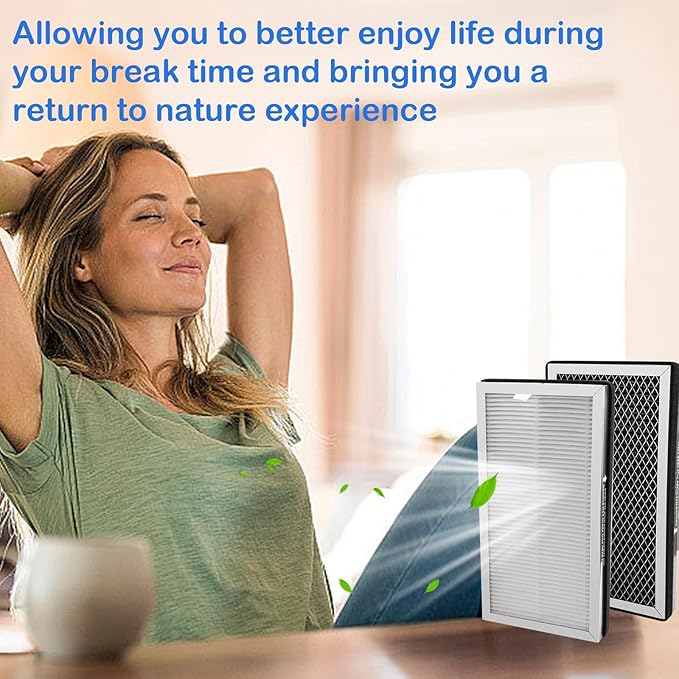 Air Purifier MA-15 Replacement Filter for Medify MA-15 Replacement Filters High Efficiency Grade H13 HEAP Filter 3-in-1 Activated Carbon Filter - 2 Pack