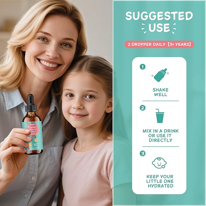 200mg Zeolite Detox for Kids & Adults, 20-in-1 Herbal Liquid with 300mg Chlorella, 200mg Milk Thistle, Cilantro, Vitamins & Probiotics Supports Speech, Cleanse, Immune & Gut Health, Berry Flavor, 60ML