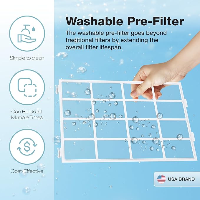 Turonic PH950 Air Purifier and Humidifier Combo for Large Rooms – HEPA, UV, Ionizer, PM2.5 Sensor, Cold Catalyst – Air Purifier for Home Pets with 8 Speeds, App Control, Remote, Filters, Humidifier