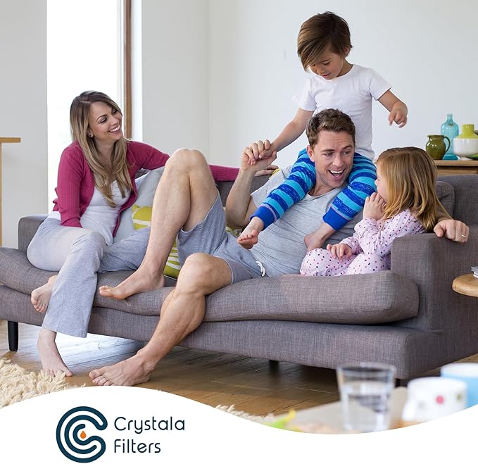 Crystala Filters Replacement for DA97-17376B Water Filter, NSF 42 Compatible with Samsung HAF-QIN, HAF-QIN/EXP, DA97-08006C, RF23M8070SG, RF23M8070SR, RF23M8090SG, RF23M8570SR (3 Pack)