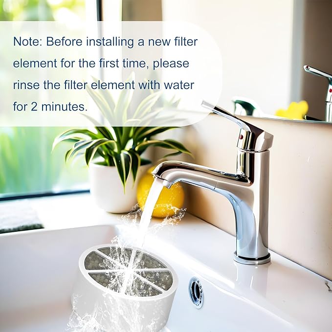 AWO 4 PACK Replacement Bathtub Water Filter for Tub Compatible with Fitespot,SHLLKTTRY,JUSTOWE,NIROKET,CUOLL Bath Filter,Multi Stage Filter for Softer Skin & Hair Reduces Chlorine & Harmful Substance