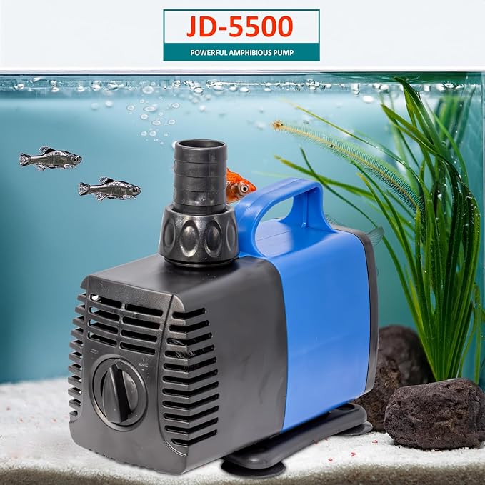 1190 GPH Submersible Pump(4500L/H,75W) Ultra Quiet Adjustable Amphibious Internal External Water Pump for Pond,Aquarium,Fish Tank,Fountain,Hydroponics,Statuary,Sump Pump - 4 Pcs