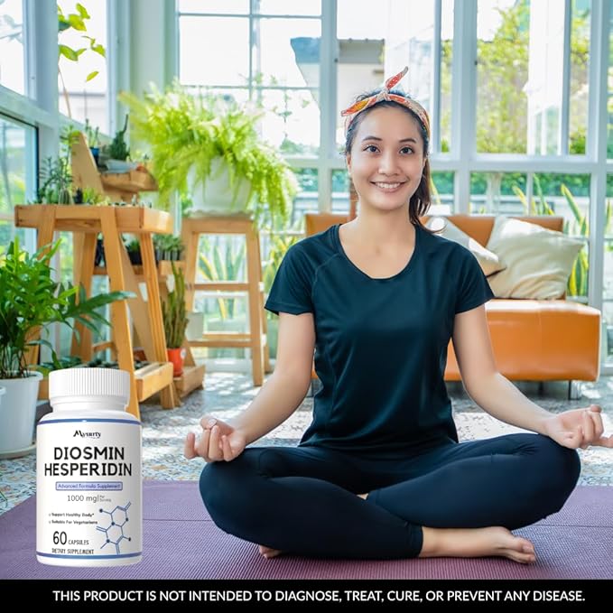 Diosmin Hesperidin 1000 Mg | Advance Support Supplement | Capsules for Men & Women, 300 Capsules (Pack of 5)