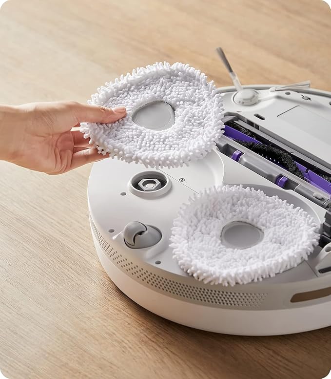 6 Pack Replacement Mop Pads Compatible with Narwal Freo Pro X Ultra Narwal Freo Z Ultra Z10 T10 J3 J4 J5 R10 Microfiber Resuable Mop Cloth Robot Vacuum Cleaner Accessories