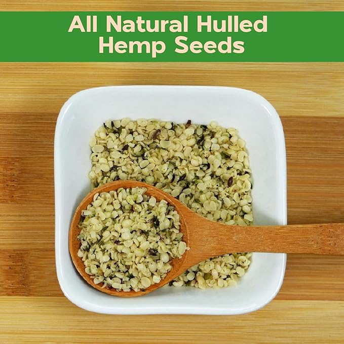 Sincerely Nuts Hulled Hemp Seeds – (1 lb bag) All Natural Super Food | Natures Complete Protein Contains All 9 Essential Amino Acids | Omega 3 Fat for the Heart | Non GMO, Kosher, Gluten Free, Raw