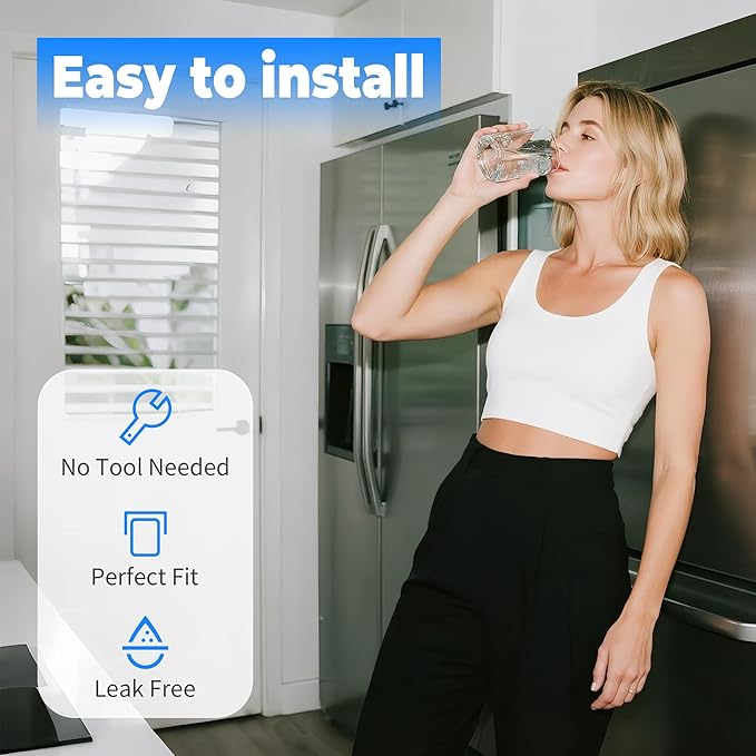 EDR4RXD1 Compatible with UKF8001,Filter 4,4396395,UKF8001AXX,PURICLEAN II, UKF8001AXX-200,UKF8001P,469006 Water Filter, Pack of 2,By YPMQY