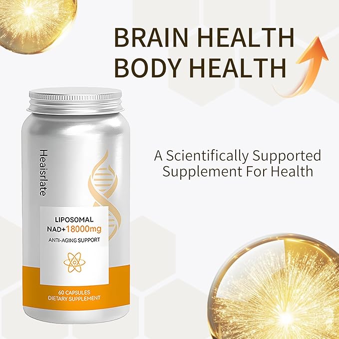 NAD+ Supplement 600mg with Quercetin & Resveratrol - Liposomal NAD Booster for Cellular Energy, Anti-Aging Support - D-Ribose Enhanced Formula - Vegan, Non-GMO, 3rd Party Tested (60 Capsules)