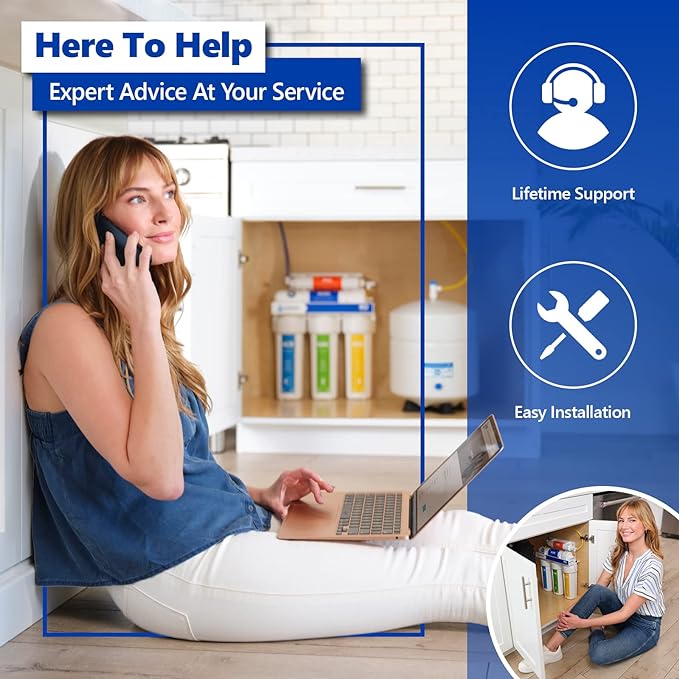 Express Water – 1 Pack Sediment Water Filter Replacement – 5 Micron, High Capacity – 10 inch – Under Sink and Reverse Osmosis System Filters (Model: FLTSED0501)