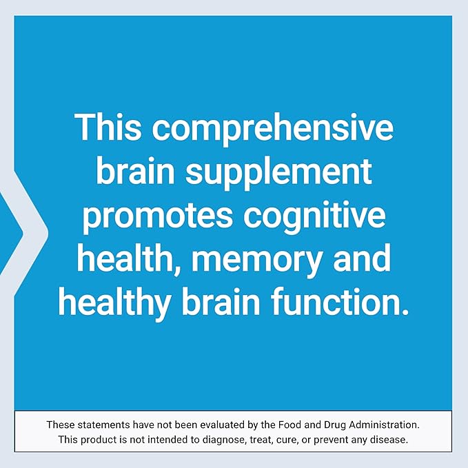 Life Extension Cognitex® Elite, sage, Blueberry, ashwagandha, phosphatidylserine, vinpocetine, Attention, Focus, Mood & Memory, Gluten-Free, Non-GMO, Vegetarian, 60 Tablets