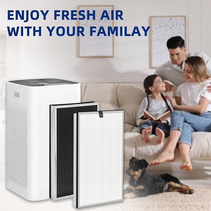 112 Air Purifier Replacement Filter: Compatible with MA Series 112 Air Purifier V2.0, 3 in 1 Pre-filter, Pleated Filter and Activated Carbon Filter, 2 Pack