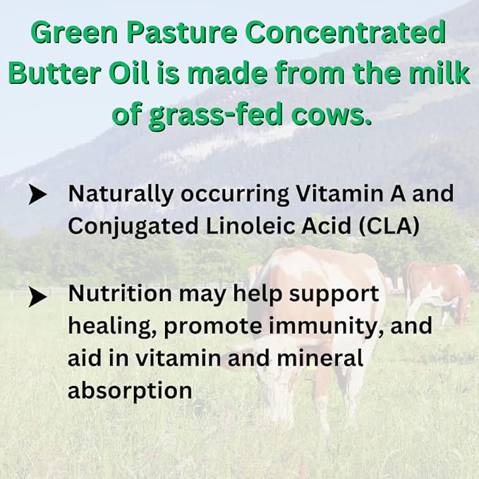 Green Pasture Butter Oil/Fermented Cod Liver Oil Blended Gel - 6.4 oz.- Unflavored