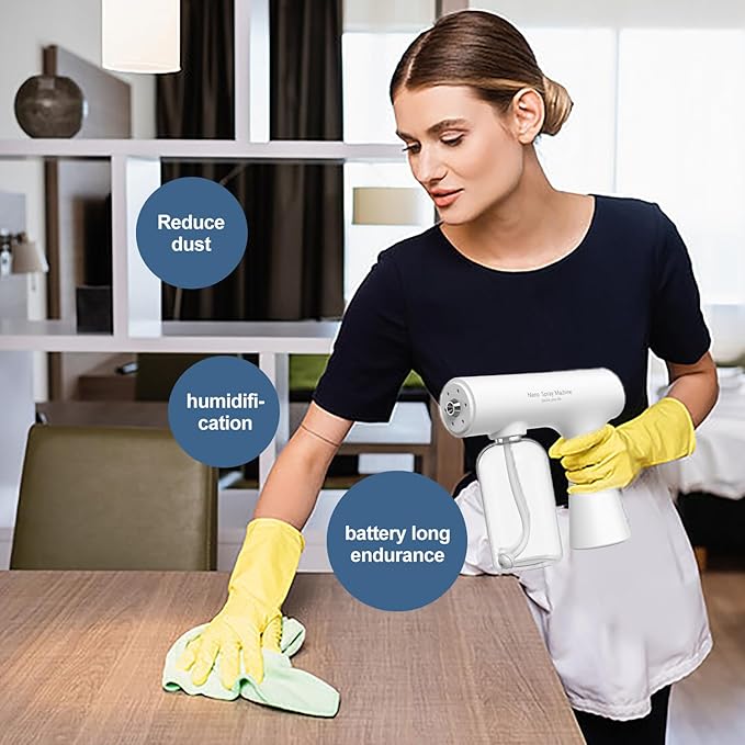 Handheld Humidifiers ,Atomizer Sprayer,Rechargeable ULV Nano Sprayer with Blue Light,Electrostatic ULV Atomizer Sprayer,Electrostatic Portable Sprayer