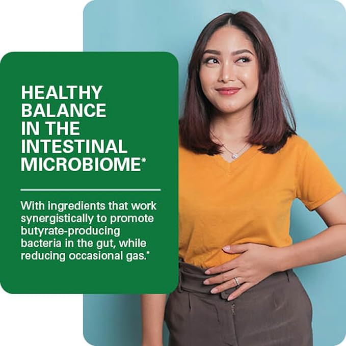 GI + Biome Complex, Prebiotics for Gut Health, Intestinal Balance & Butyrate Support, 60 Capsules (30 Servings)