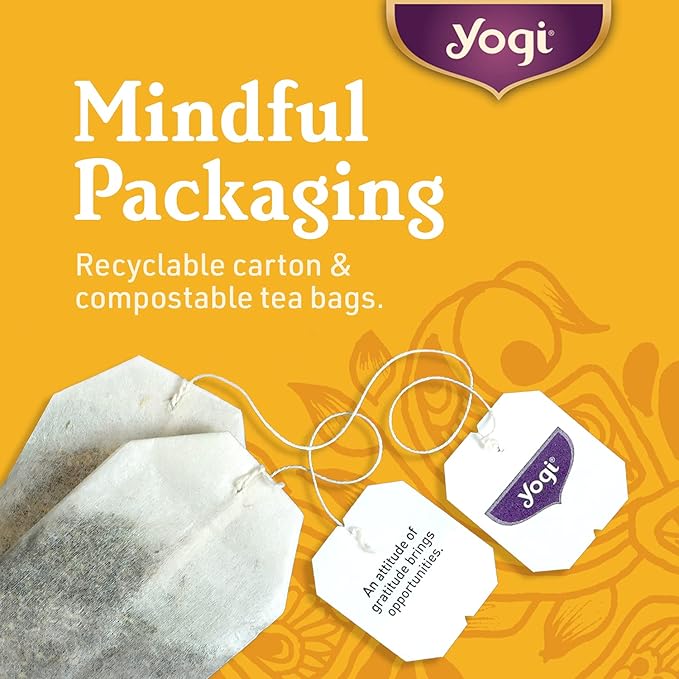 Yogi Tea Pure Green Tea - 16 Bags per Pack (4 Packs) - Organic - Supports Overall Health & Provides Antioxidants