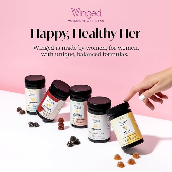 Winged Wellness Hot Momma Menopause Supplements for Women - Hormone-Free Menopause Relief Support for Hot Flashes & Night Sweats with Chaste Tree Berry, Multivitamins & More - 60 Vegan Capsules