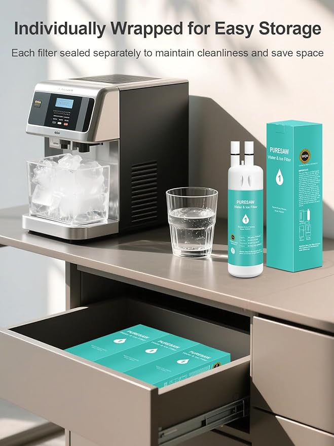 W10295370A Water Filter Replacement Compatible with Whirlpool Every-drop Filter-1 EDR1RXD1 P8RFWB2L P4RFWB Kenmore 46-9081 46-9930 W10295370 P8WB2L P5WB2L Ice Filters, 2-Pack