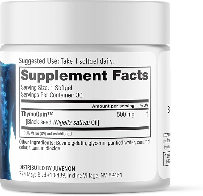 Juvenon Artery Shield - Supplement with Black Seed Oil