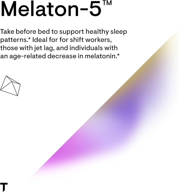 THORNE - Melaton-5 - 5mg Melatonin Supplement - Supports Normal Circadian Rhythms, Restful Sleep & Relaxation* - 60 Capsules