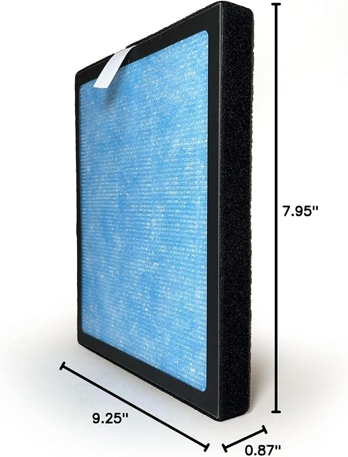 Nispira 3-in-1 HEPA with Carbon Original Blue Filter Replacement For YIOU R1 Air Purifier, 1 Pack