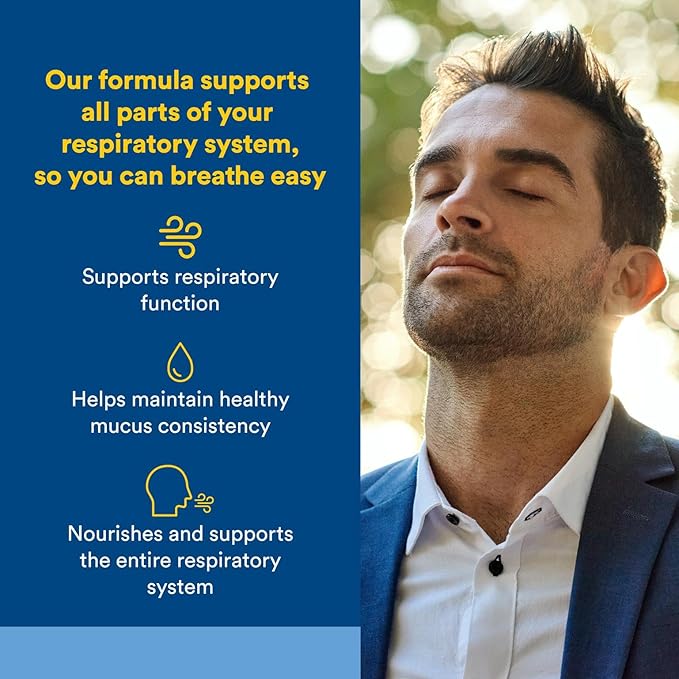 Lung, Bronchial & Sinus Health by Natural Factors, Natural Supplement for Respiratory Health and Easy Breathing, 45 tablets (45 servings)