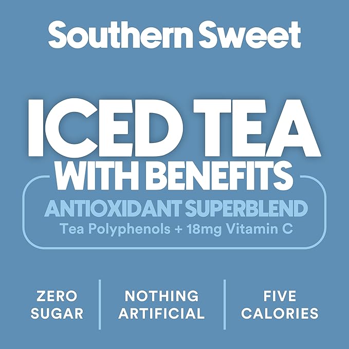Ryl Iced Tea, Wallen's Sweet, Antioxidant Superblend, Zero Sugar, Low Carb, Low Calorie Iced Tea, 16.0 Fl Oz (4-Pack)